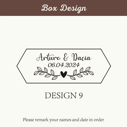 Personalized Walnut Wooden Ring Box - Custom Engraved Engagement & Wedding Ring Holder Gift for Couples, Brides & Grooms
