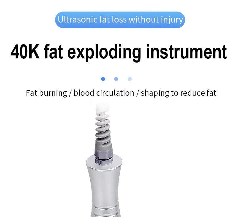 Ultrasonic 40KHz Cavitation Machine — Body Massager for Slimming, Fat Burning, Skin Tightening & Weight Loss