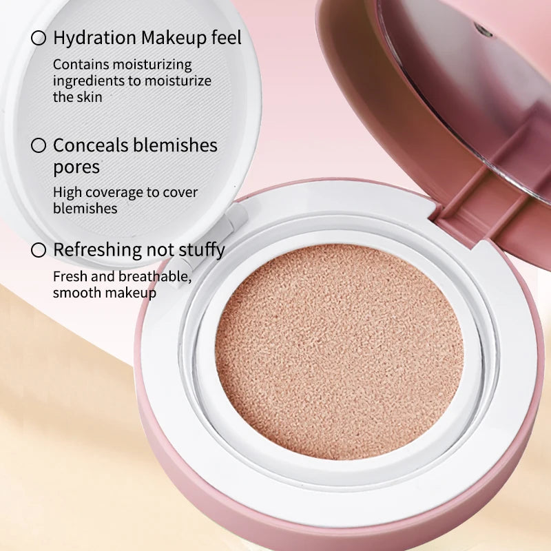 OCHEAL CC Cream Cushion Foundation – Long-Lasting Moisturizing Concealer & BB Cream for Face Makeup