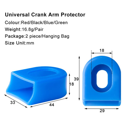 Bicycle Silicone Crank Cover Protector – Pedal Crankset Sleeve, Protective Case for Mountain & Road Bikes, MTB Accessories