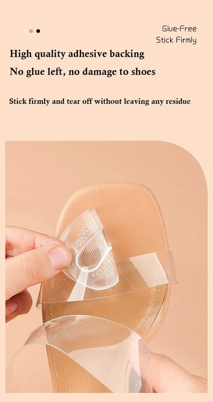 New Forefoot Pads for Sandals & High Heels – Silicone GEL Invisible Half-Size, Non-Slip Self-Adhesive Pads