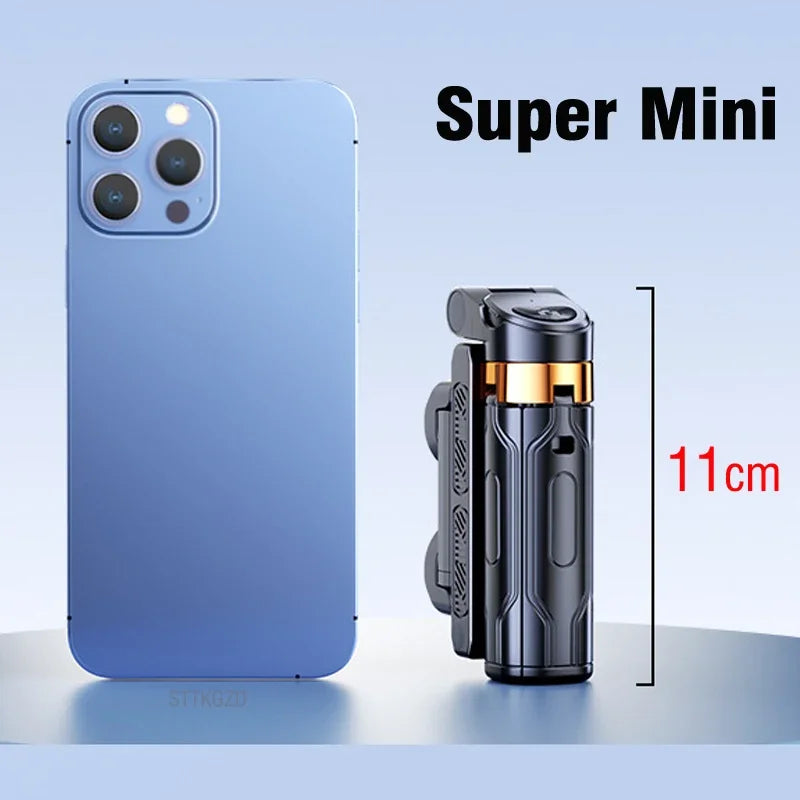 Super Mini Selfie Stick – Portable Phone Holder with Bluetooth Remote for Live Broadcast & Shooting