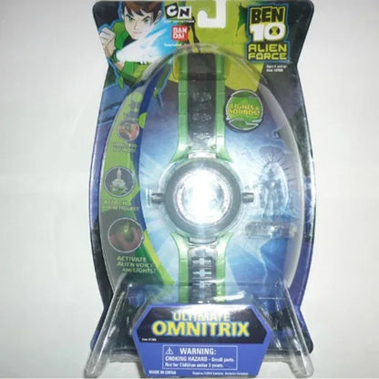 Ben10 Omnitrix Watch – Kids Action Figure Toy Watch with Ben 10 Figurines, Cartoon Children’s Watch for Christmas Gifts