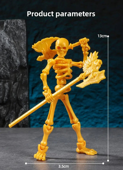3D Articulated Skull Model – Assemble Action Figure for Anime, Games & Decoration