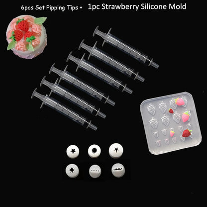 21PCS/13PCS Mini Nozzle Tips Set – Pottery Clay & DIY Dessert Cake Piping Tools