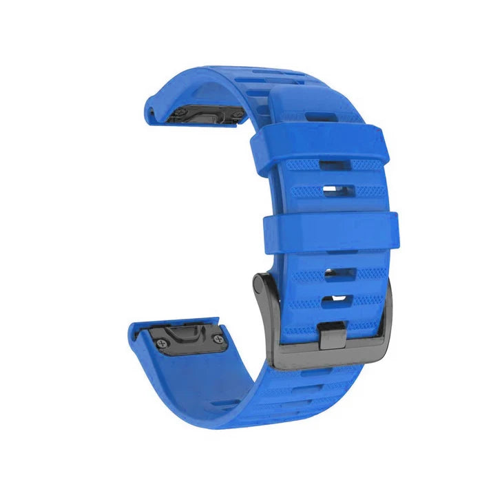 Silicone Quick-Release Watch Bands for Garmin Fenix 3/5/6/7 – 20/22/26mm EasyFit Wrist Strap