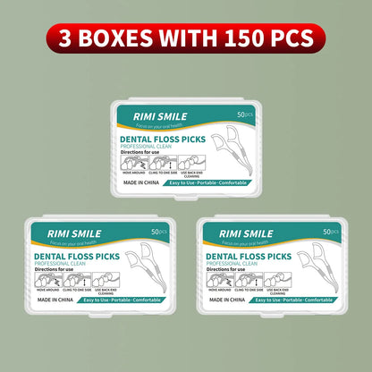 50/150/300/600/1000 PCS Dental Floss Sticks - Oral Care Tools for Effective Cleaning