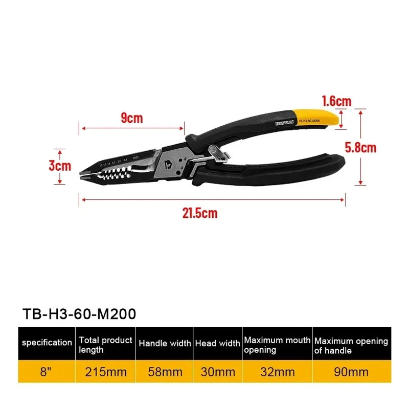 ToughBuilt Leather Hybrid Work Gloves - Touchscreen-Compatible Wear-Resistant Construction Safety Gloves