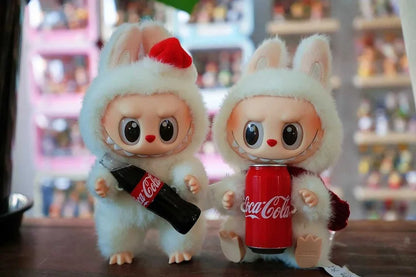 Monster Coca Cola Series Vinyl Doll – Labubu Action Figure Keychain Toy, New Year Surprise Gift for Kids