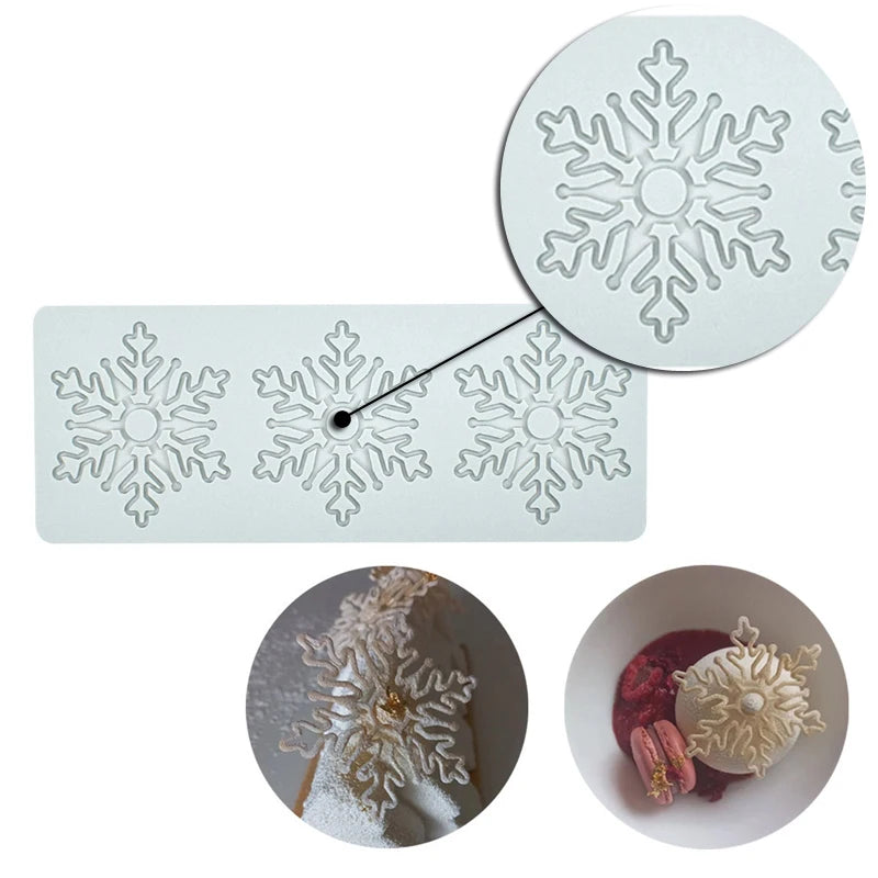 Christmas Silicone Cake Molds — Tree, Snowflake & Hat Shapes for Mousse, Chocolate & Holiday Baking