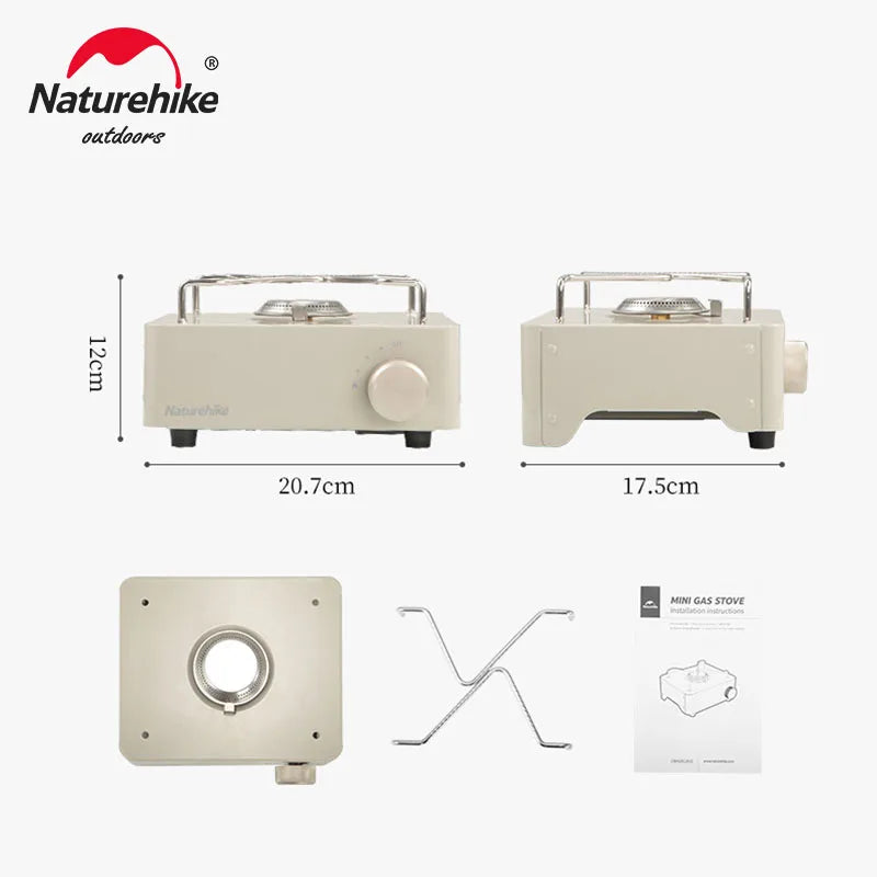 Naturehike Portable Camping Stove - Outdoor Gas Stove, Butane Fuel, Compact Camp Cooker for Camping Cookware