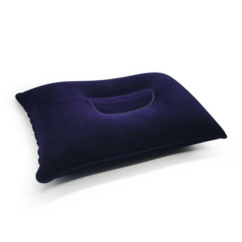 Inflatable Air Pillow Bed – PVC Nylon Camping & Travel Pillow for Neck and Back Support