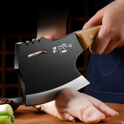 Axe Chopping Bone Knife - Butcher's Special for Big Bones, Commercial and Home Use, Model TB9195