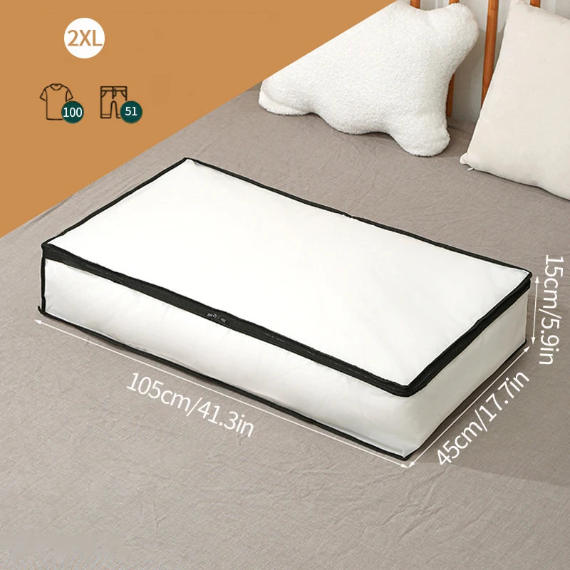 Large Waterproof Clothes Storage Bag – Dustproof Quilt & Wardrobe Organizer, Foldable Luggage Closet Storage Solution