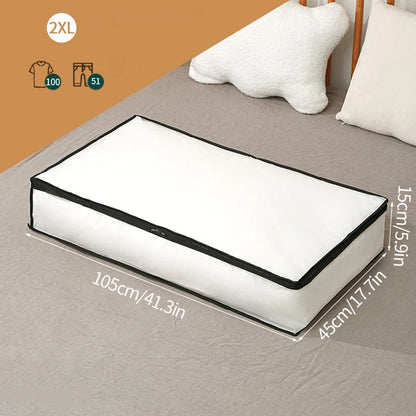 Large Waterproof Clothes Storage Bag – Dustproof Quilt & Wardrobe Organizer, Foldable Luggage Closet Storage Solution