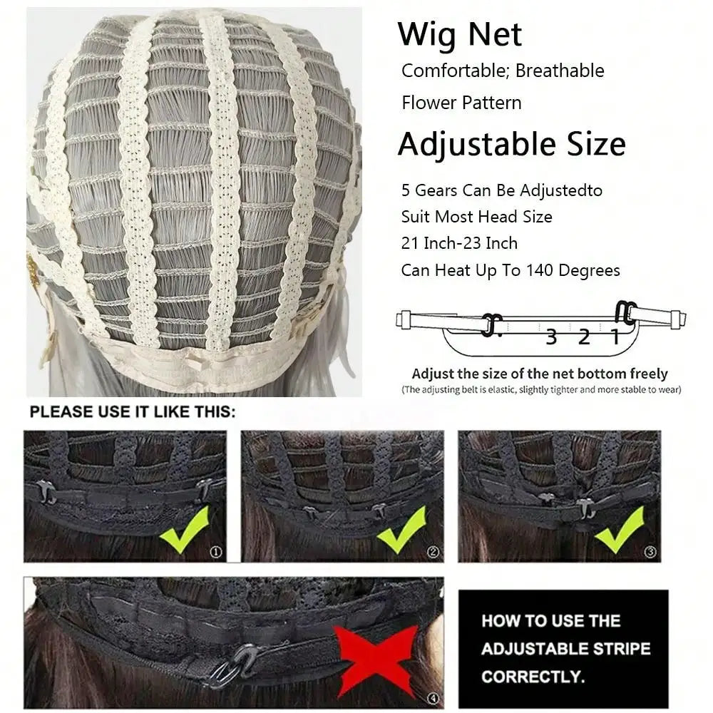 RANYU White Men’s Wig – Short Straight Synthetic Anime Hair, High-Temperature Fiber for Cosplay & Party
