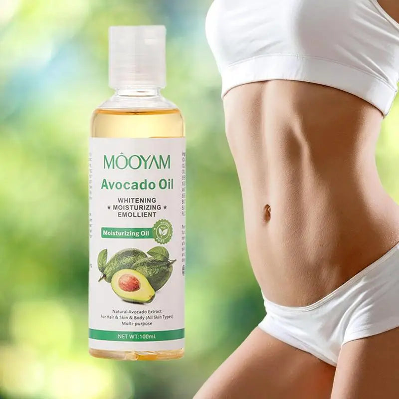 Hydrating Facial & Body Massage Oil — Coconut, Avocado & Vitamin Oil for Soothing Deep Moisturizing Relaxation