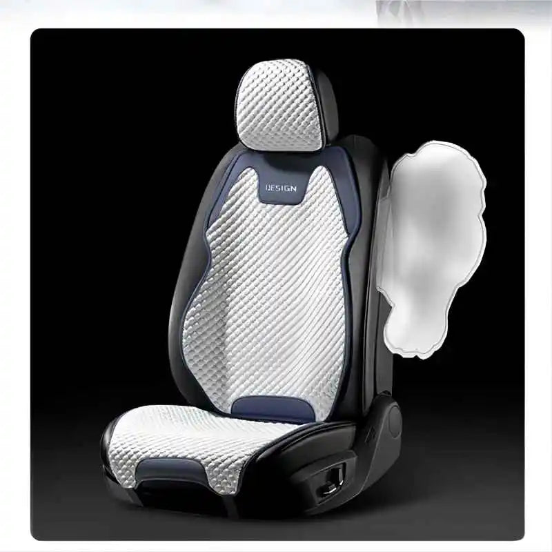 Ice Silk Car Seat Cushion - Breathable Ventilated Universal Front Seat Cover for All Seasons Comfort & Durability