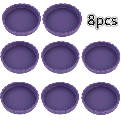 Reusable Beverage Can Covers - Silicone Soda Can Lids, Leak-Proof Sealing Protectors for Cans & Bottles