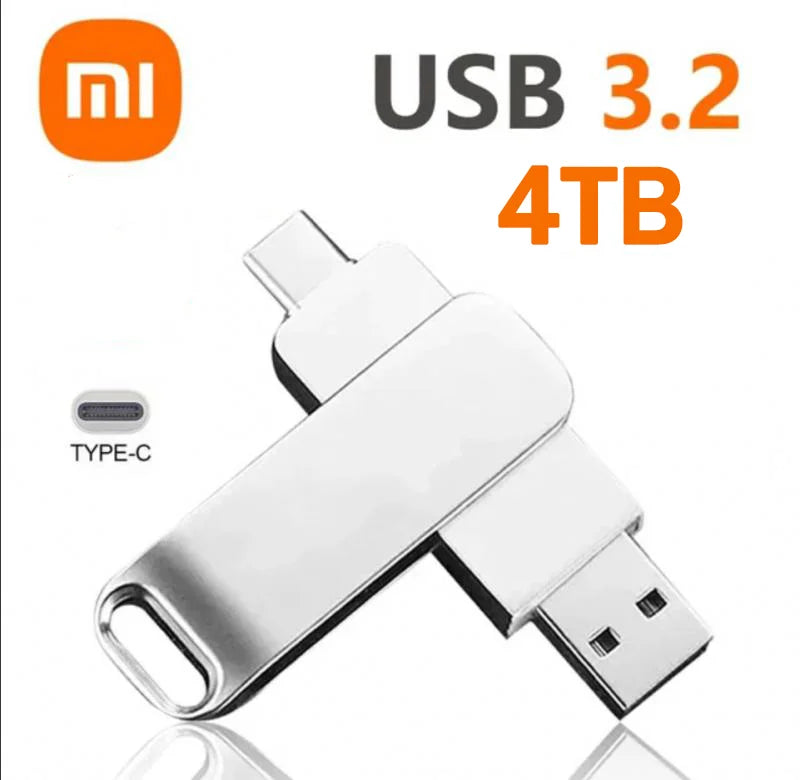 Xiaomi 16TB USB 3.2 Flash Drive — Super High-Speed Metal U Disk, Waterproof Type-C SSD Pen Drive