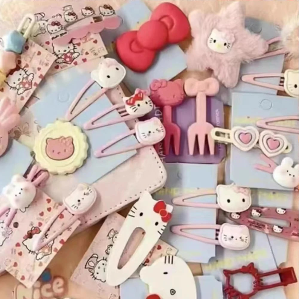 Y2K Pink Hair Clip Set - Cute Seamless Edge Barrettes Trendy Sweet Hair Accessories for Women & Girls