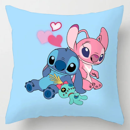 Anime Disney Stitch Double-Sided Print Pillowcase – Kawaii Stitch Pillow for Kids’ Room Decoration & Gifts