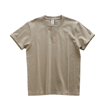 Dukeen Heavyweight Cotton T-Shirt - 280gsm Oversized Short Sleeve Casual Tee for Men Summer Streetwear
