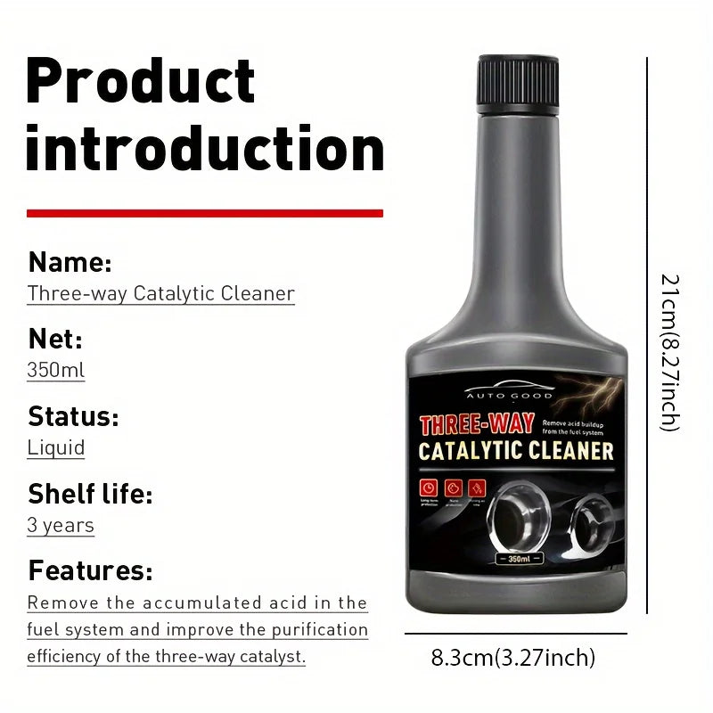 350ml Car Three-Way Catalytic Cleaner | Engine Cleaner for Exhaust Gas, Carbon Deposit Removal