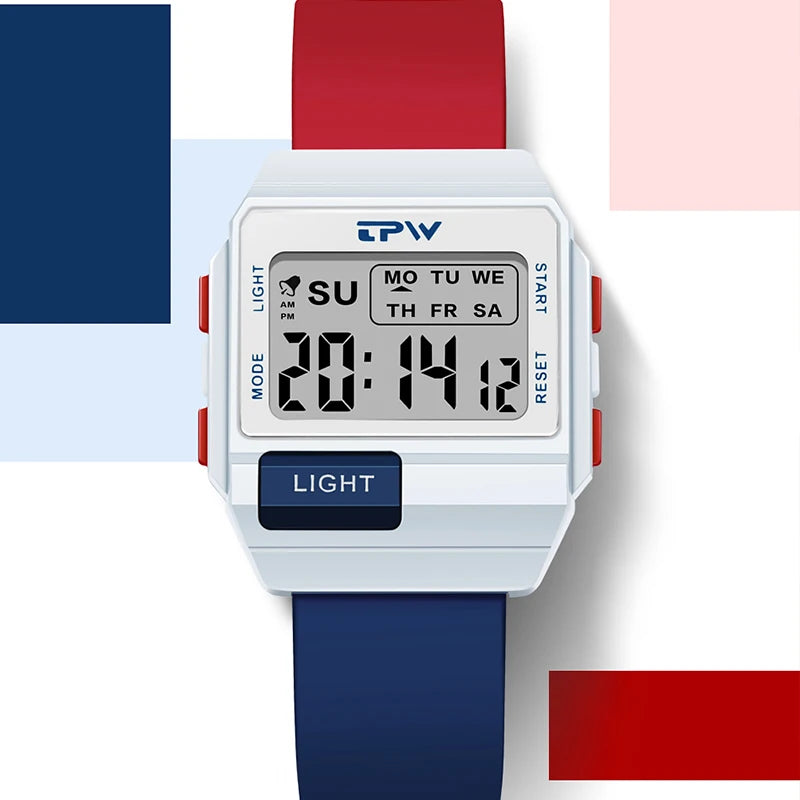 TPW 36mm Digital Watch for Women & Teens - Water-Resistant Midsize Wristwatch