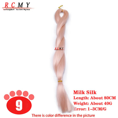 BJD/SD Reborn Doll Wig - Wine Red Milk Silk Rooting Hair Transplant Doll Hair Accessory
