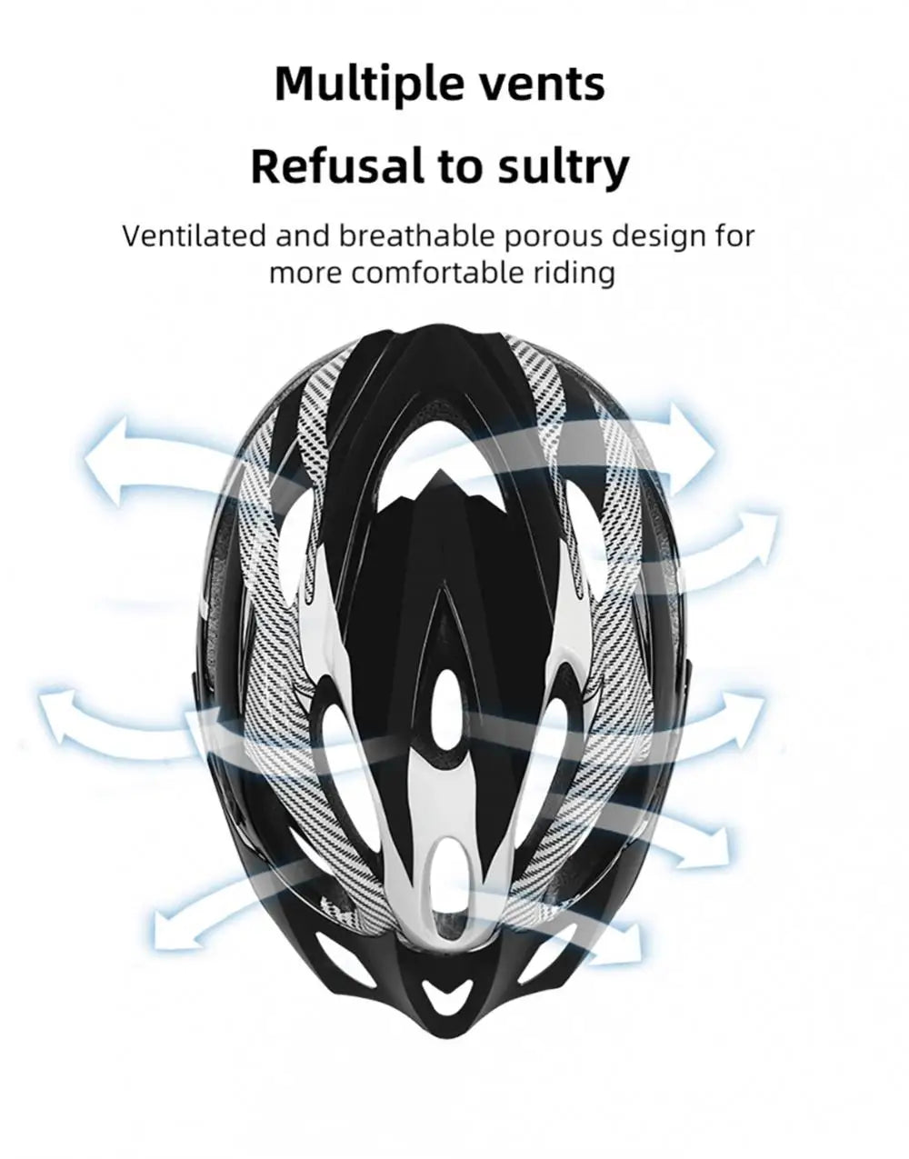 Carbon Fiber Texture MTB Helmet – Adult Mountain Bike & Cycling Safety Cap, EPS Foam Motorcycle Hat for Men & Women