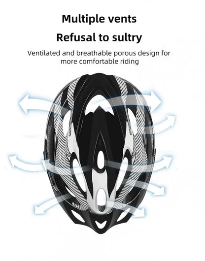 Carbon Fiber Texture MTB Helmet – Adult Mountain Bike & Cycling Safety Cap, EPS Foam Motorcycle Hat for Men & Women