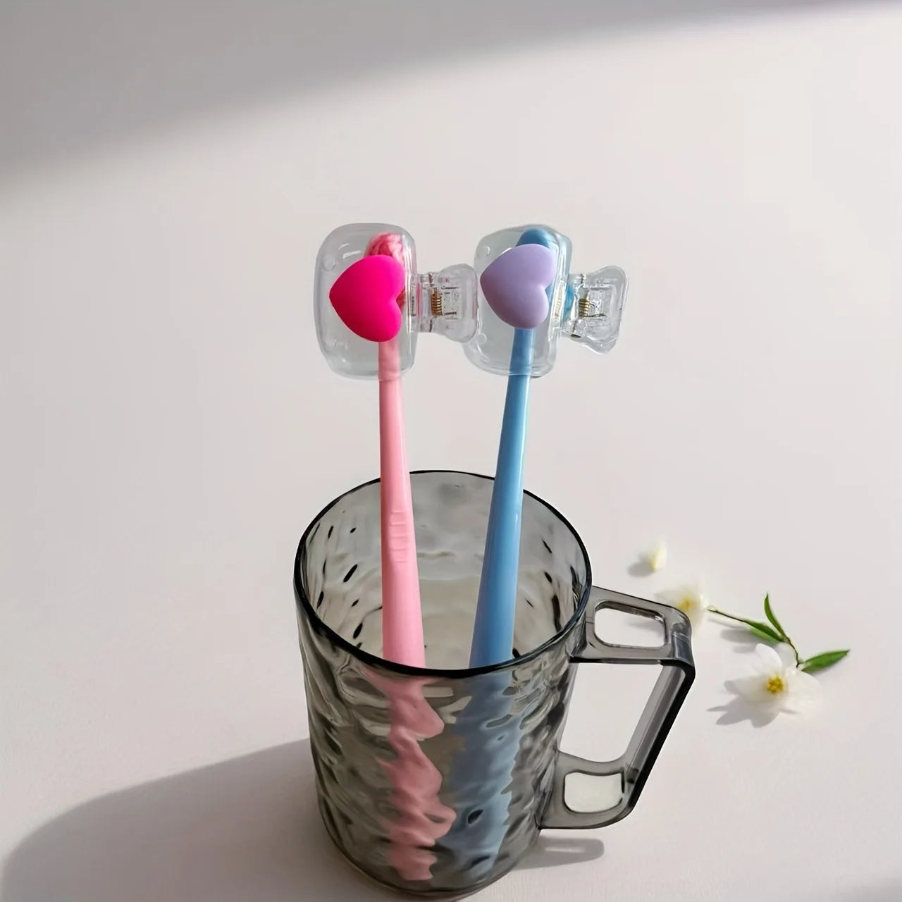 Portable Toothbrush Covers - Hygienic Toothbrush Head Protector Caps & Storage Clips