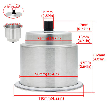 Stainless Steel Boat & RV Drink Holder – Water Cup Bottle Bracket for Marine, Camper & Boating Accessories