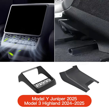 Tesla Model 3/Y Rear Center Console Vent Cover - Dust-Proof Car Interior Accessory