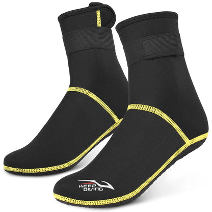 3mm Neoprene Outdoor Diving Socks - Thermal Wetsuit Boots for Snorkeling, Sailing, Swimming - Anti-Slip Beach Water Socks