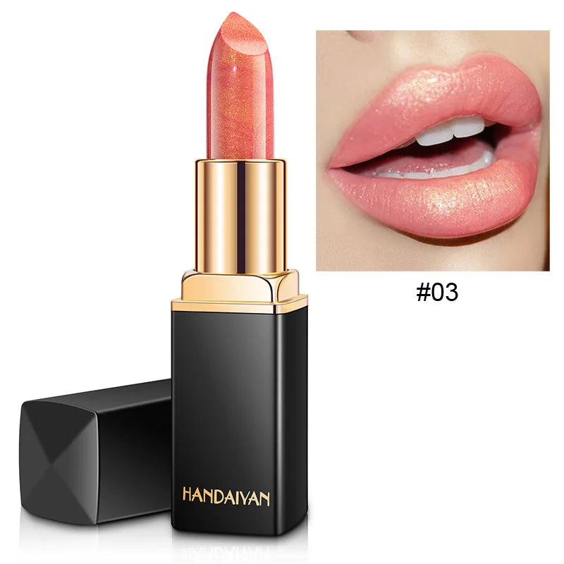 Handaiyan 9 Colors Lipstick – Glitter, Matte, Velvet, Nude, Shimmer, Sexy Red, Long-Lasting, Waterproof Professional Makeup