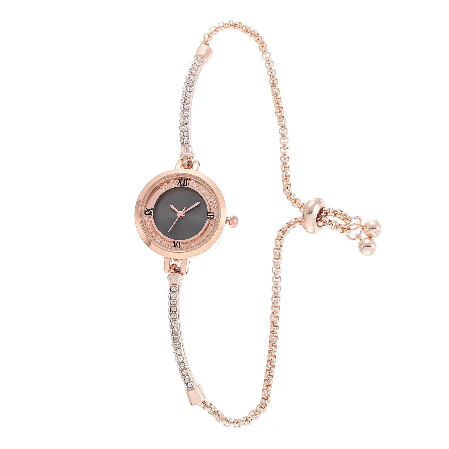 2024 Fashion Women's Wristwatch – Gold Bracelet with Small Dial, Elegant Quartz Steel Watch for Women
