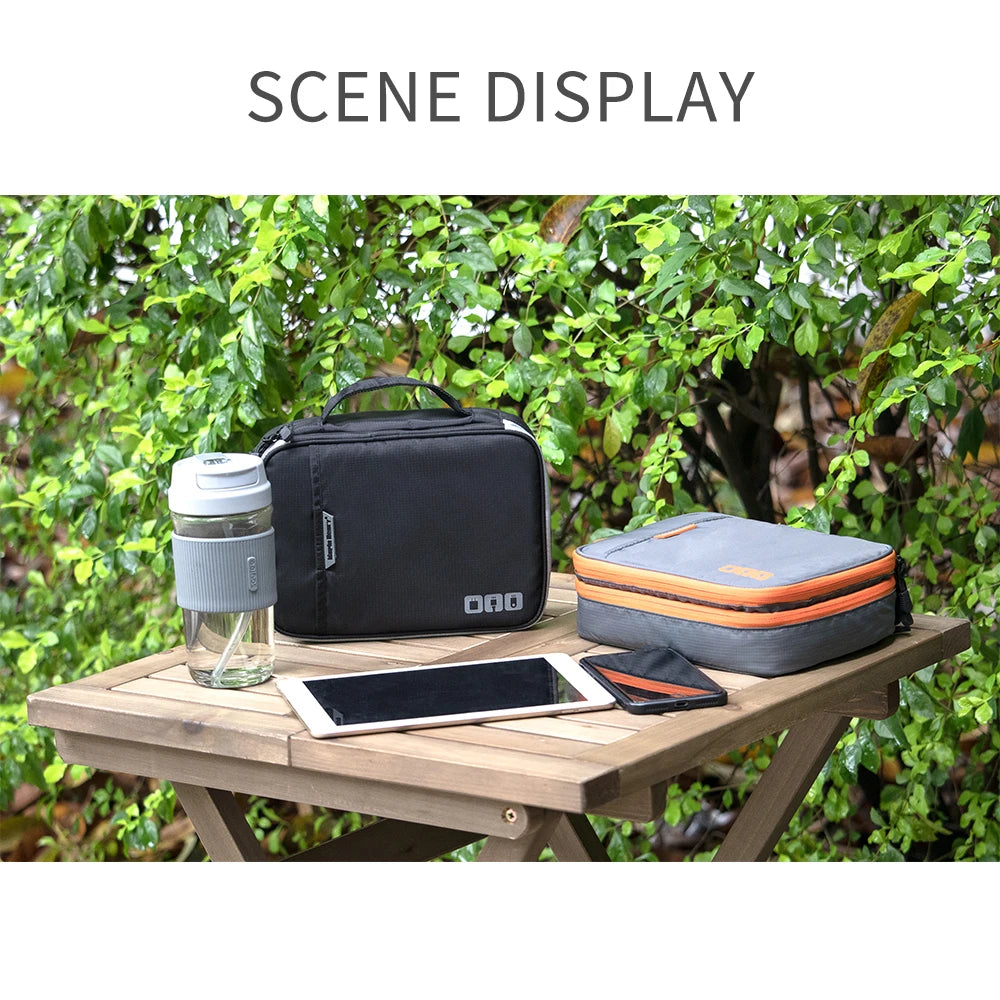 Portable Cable Storage Bag – Digital Electronics Organizer Pouch for USB Cables, Chargers & Travel Accessories