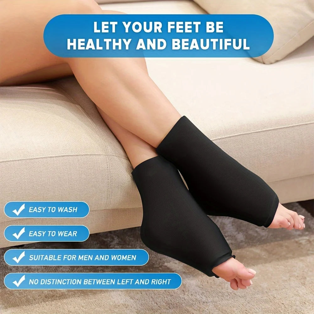 Stretchable Ankle Ice Pack Wrap — Cold Compression Therapy for Plantar Fasciitis & Sprained Ankles
