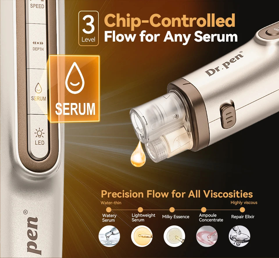 Dr. Pen H6 Microneedling Pen - Serum Infusion & Light Therapy Facial Skin Care Device