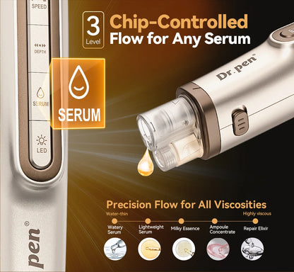 Dr. Pen H6 Microneedling Pen - Serum Infusion & Light Therapy Facial Skin Care Device