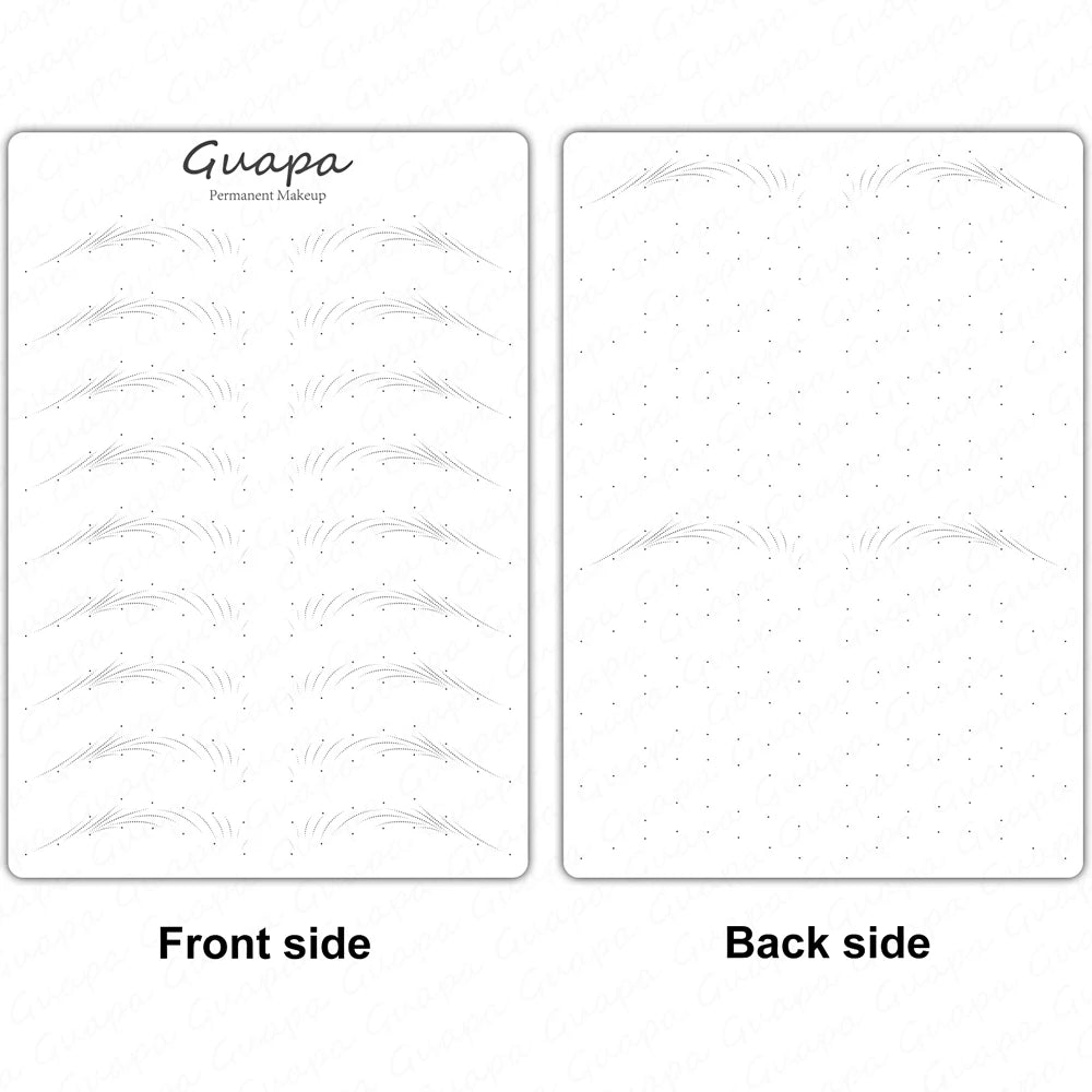 Microblading Practice Skin Sheets — Eyebrow Segment Tip Joint Texture for Semi-Permanent Makeup Training