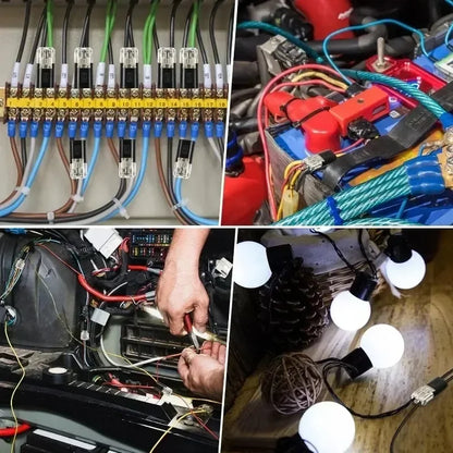 D2 Waterproof 2-Pin Wire Connectors - 10/20/30/50/100PCS Car Electrical Cable Plug Snap Terminals