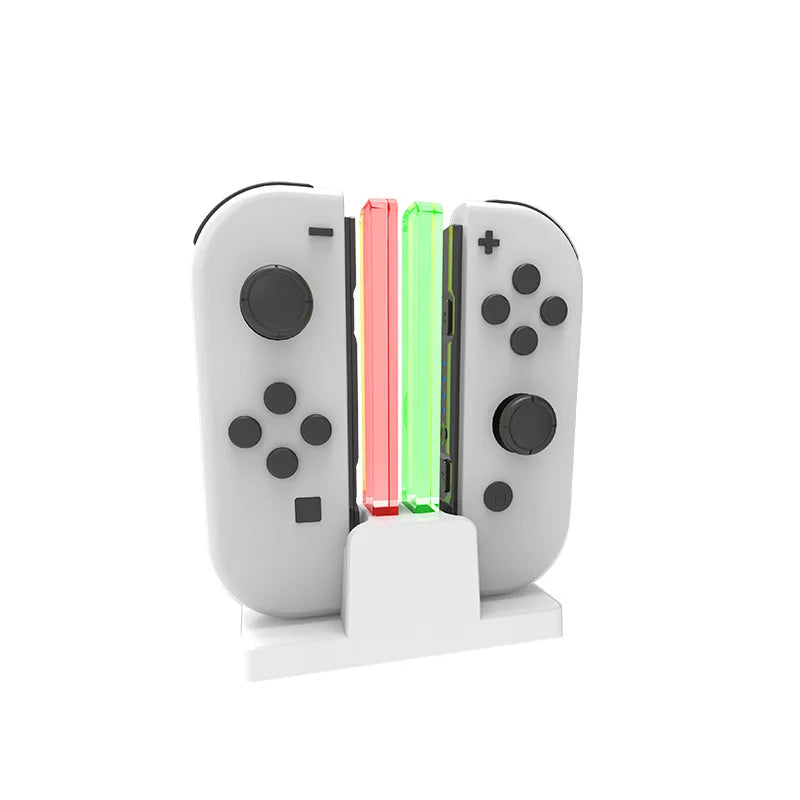 New Color 4-in-1 Charger Dock for Nintendo Switch OLED — Joy-Con Controller Charging Station Holder