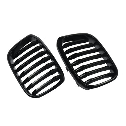 MagicKit Front Bumper Grill for BMW X3 X3M G01 & X4 G02 (2018-2020) — Gloss Black Single Slat Sport Style Replacement