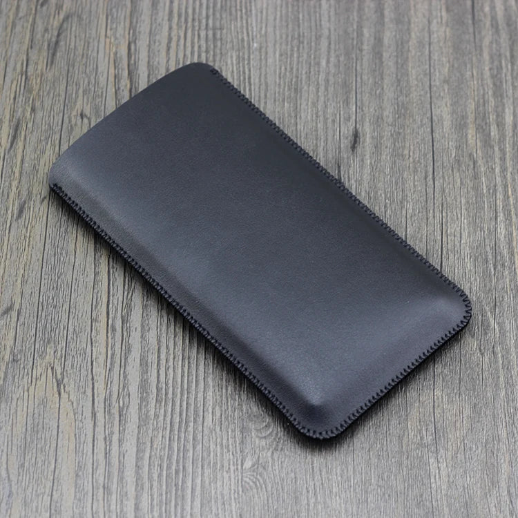 iPhone 12–18 Series Pro Max Plus Air Leather Phone Case - Anti-Fall Protective Pouch Sleeve for Business Use