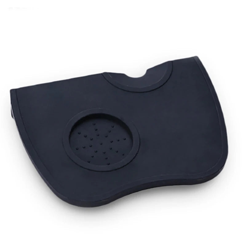 High Quality Silicone Espresso Tamper Mat – Slip-Resistant Rubber Corner Pad (No Tamper Included)