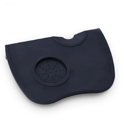 High Quality Silicone Espresso Tamper Mat – Slip-Resistant Rubber Corner Pad (No Tamper Included)
