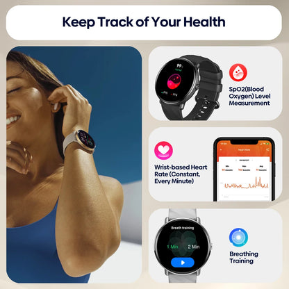 Zeblaze GTR 3 Pro Smartwatch — AMOLED Display Fitness Watch with Call Function, 316L Stainless Steel for Men & Women